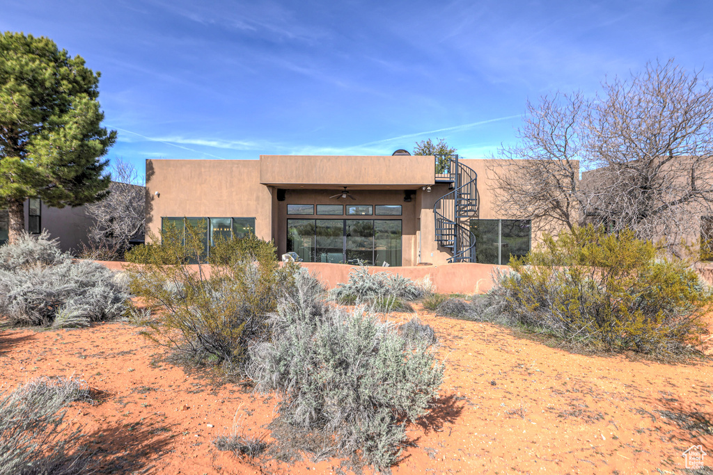 View of rear view of property