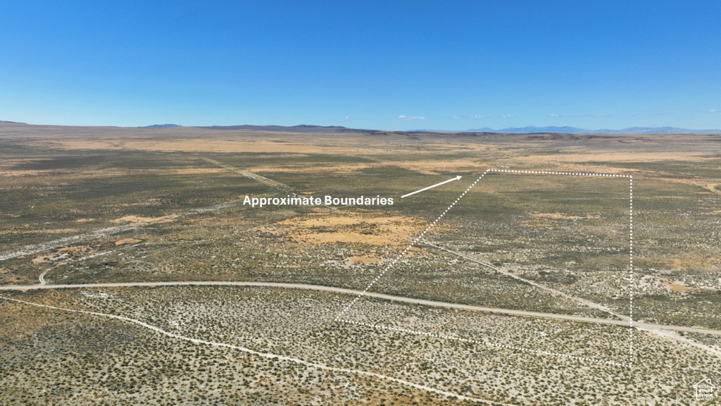 Bird's eye view featuring a mountain view and a rural view