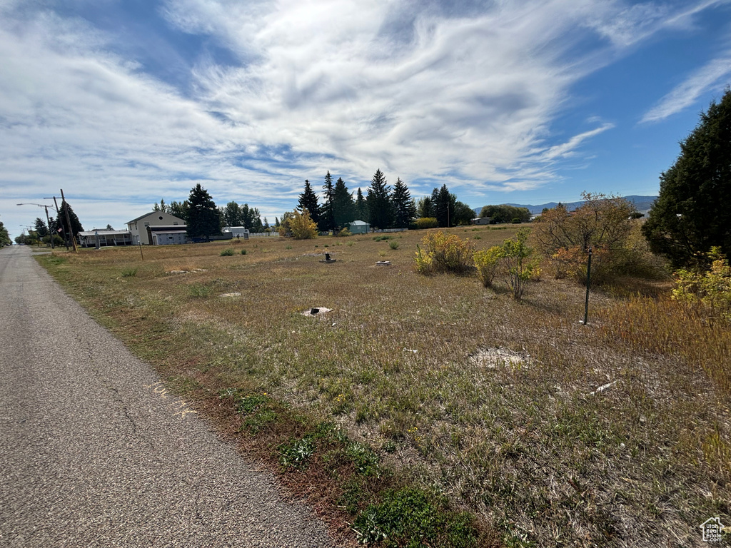View of road with a rural view