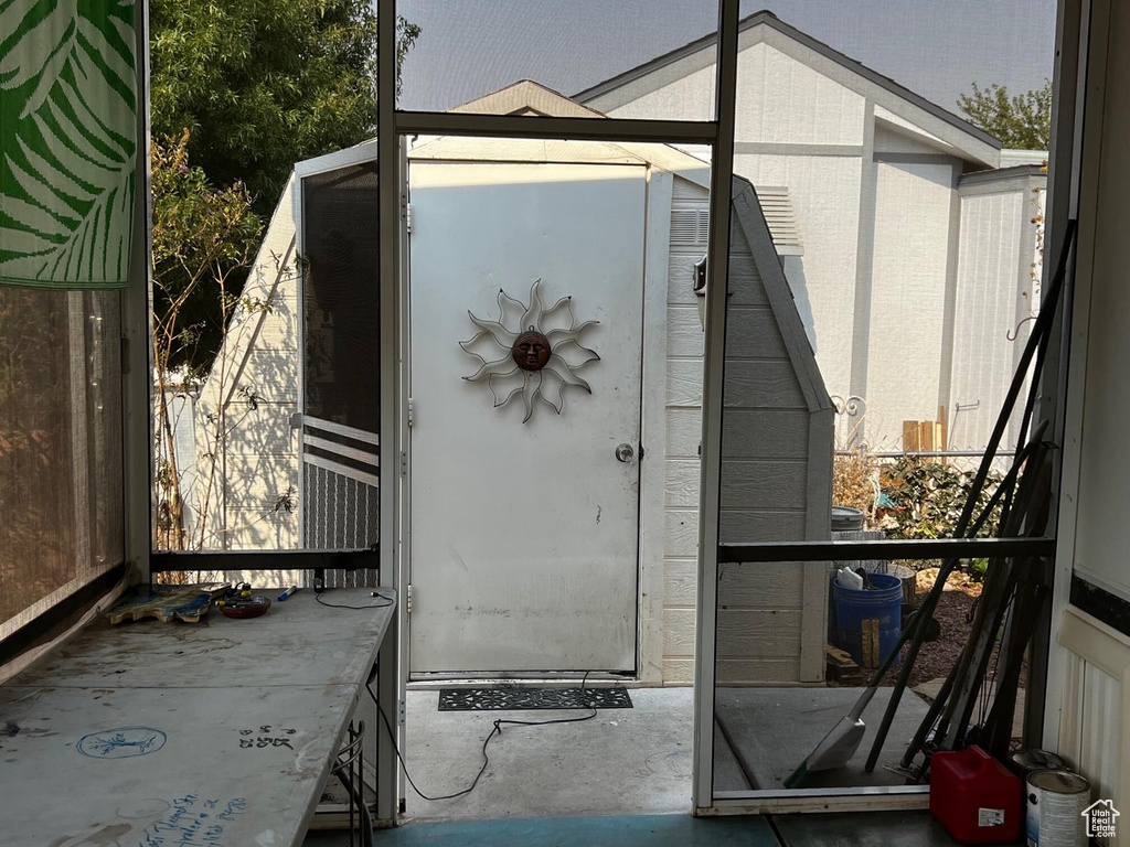 View of outdoor structure