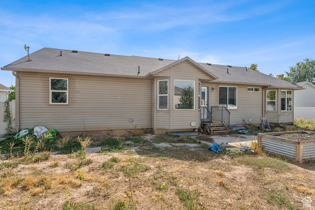 View of rear view of house