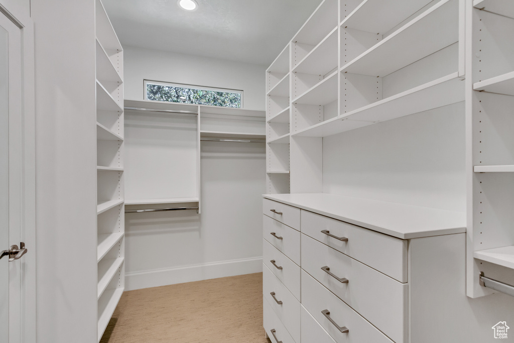 View of spacious closet