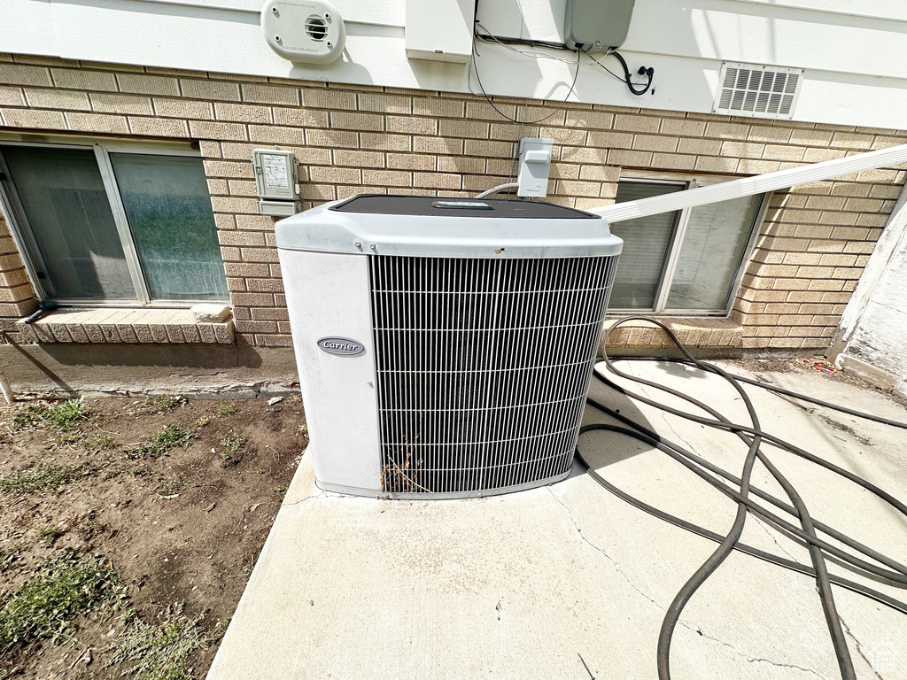 Exterior details with cooling unit