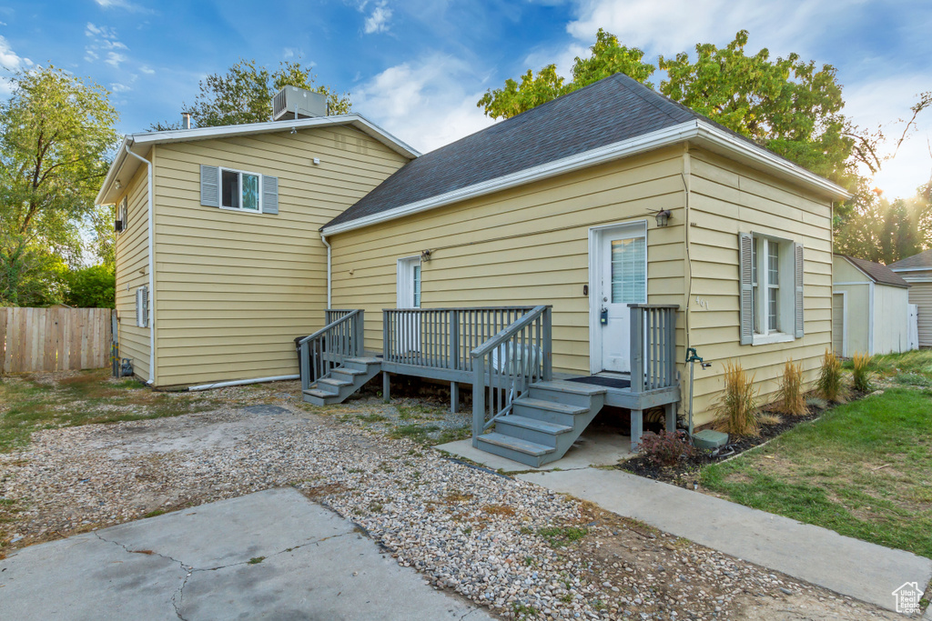 View of rear view of house