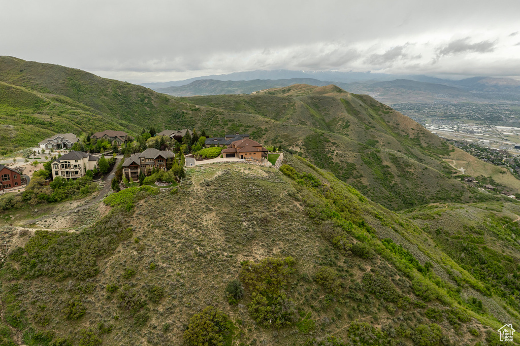 Mountain view featuring nearby suburban area