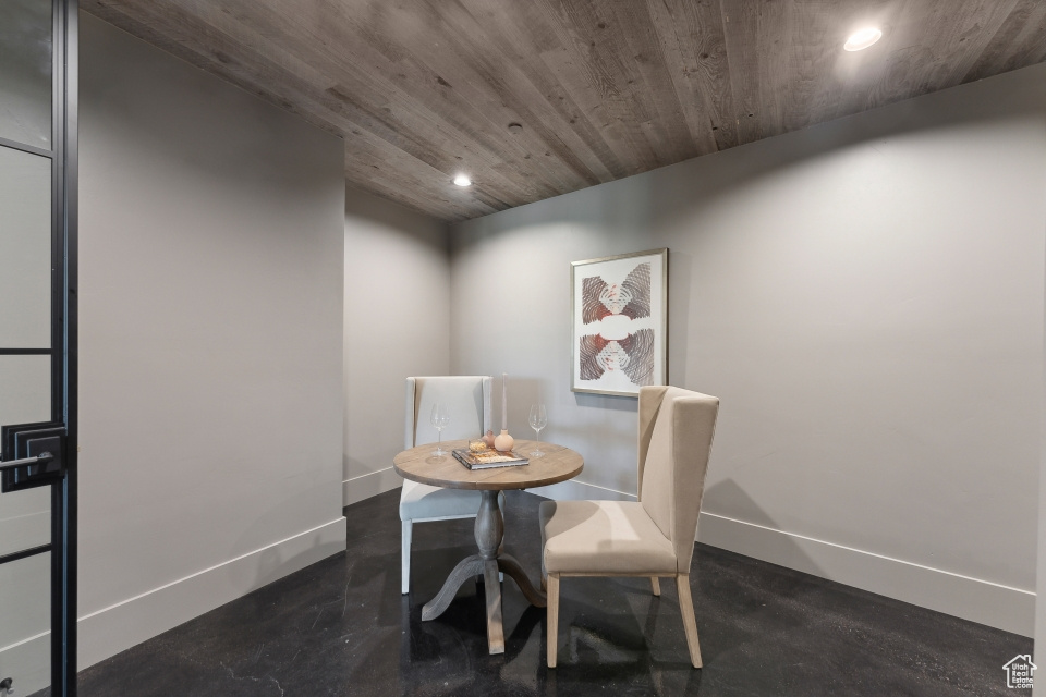 View of dining room