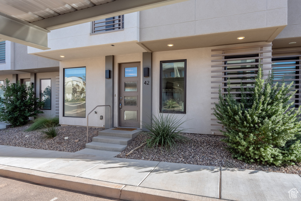 View of entrance to property