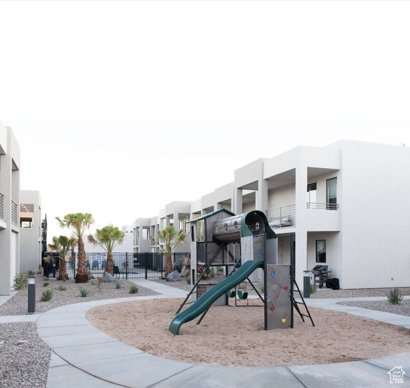 View of jungle gym