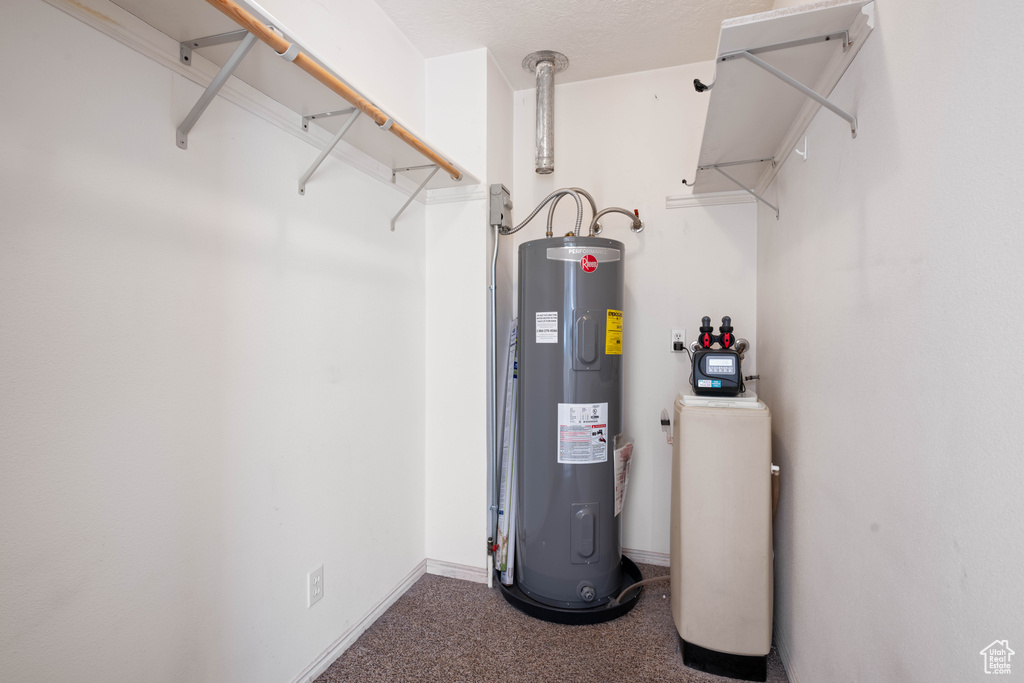 Utility room with water heater