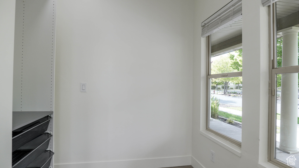 View of spacious closet