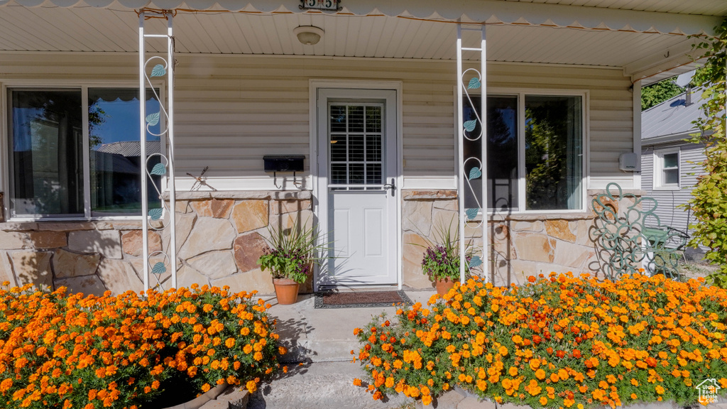 View of entrance to property