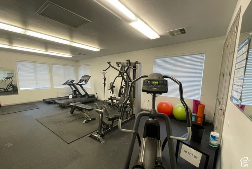 View of exercise room