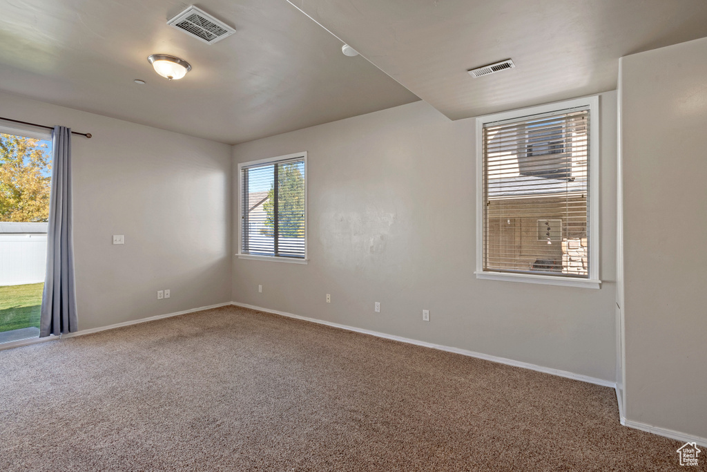 View of carpeted empty room