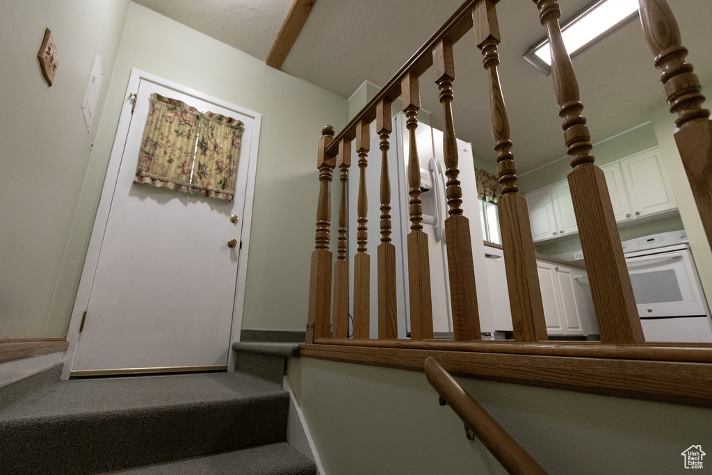 Stairway with carpet