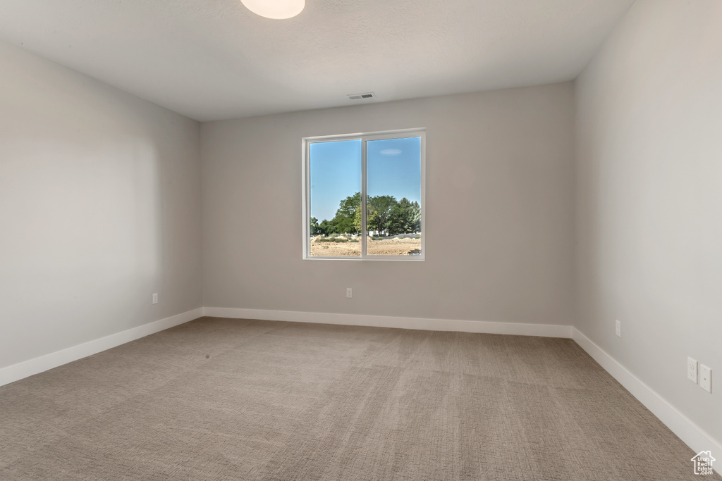 Unfurnished room featuring carpet flooring