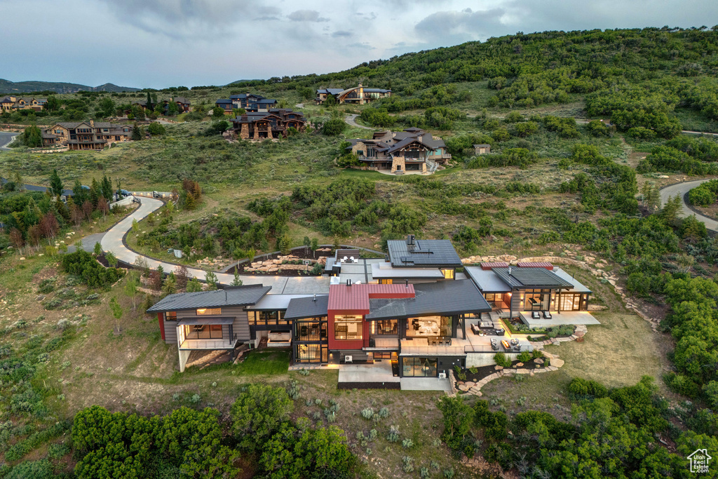 Aerial overview of property's location