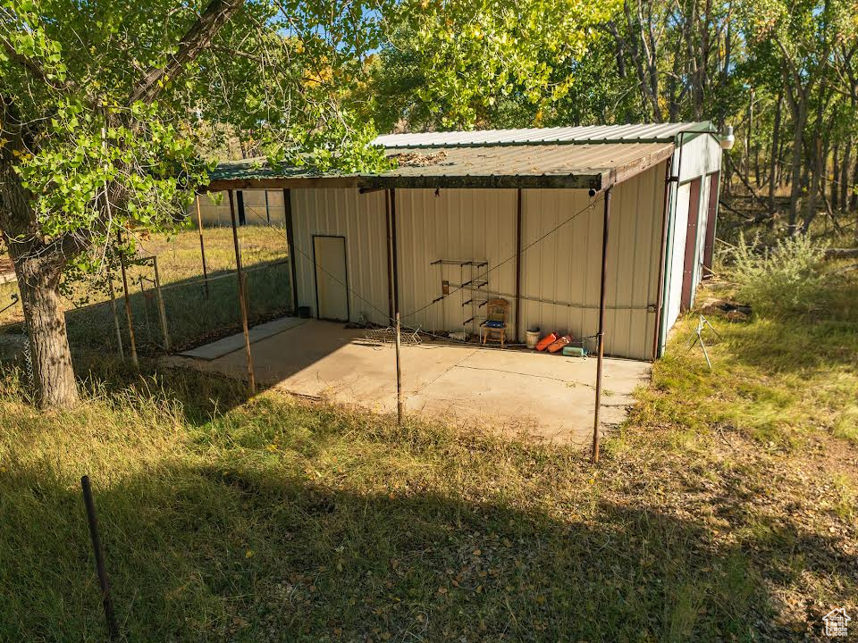 View of outdoor structure