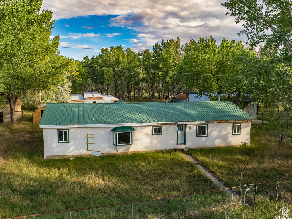 View of back of property