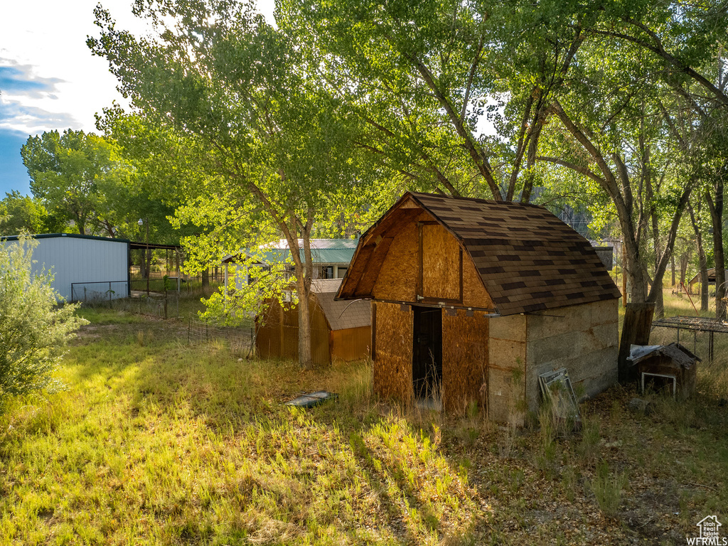 View of outdoor structure