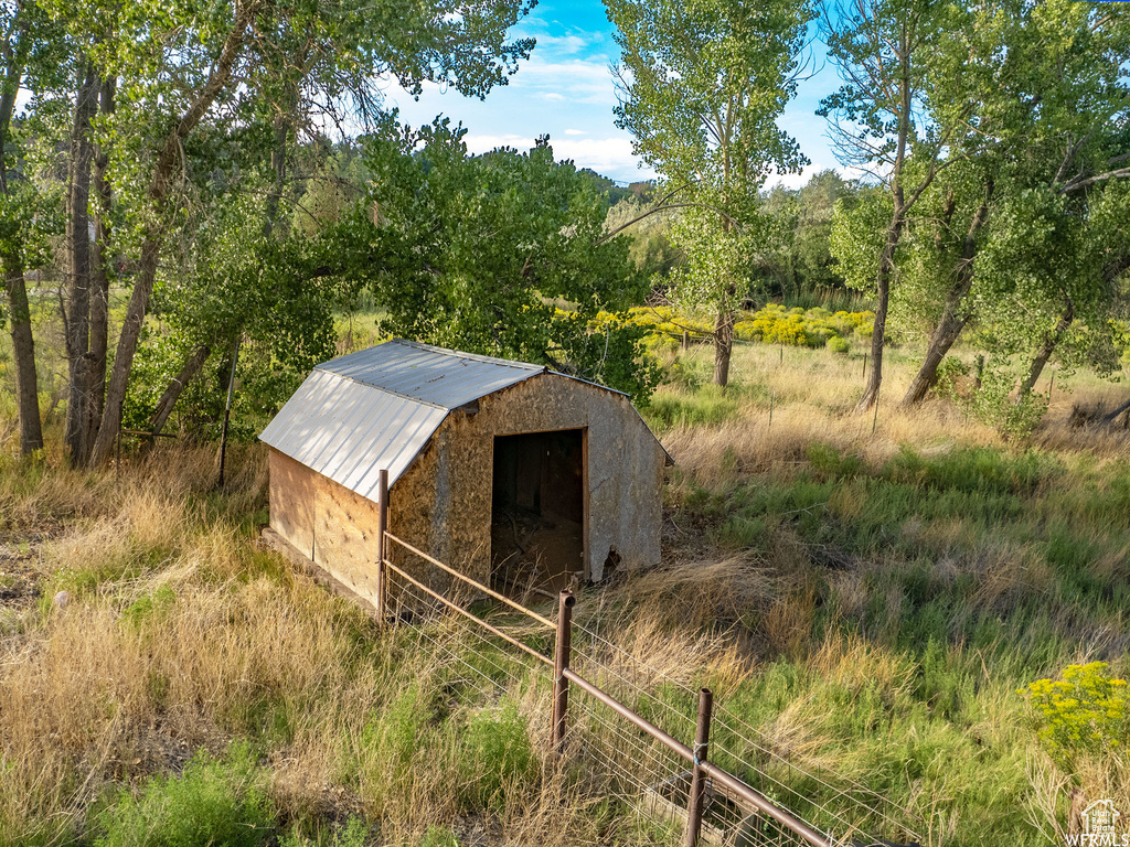 View of outbuilding