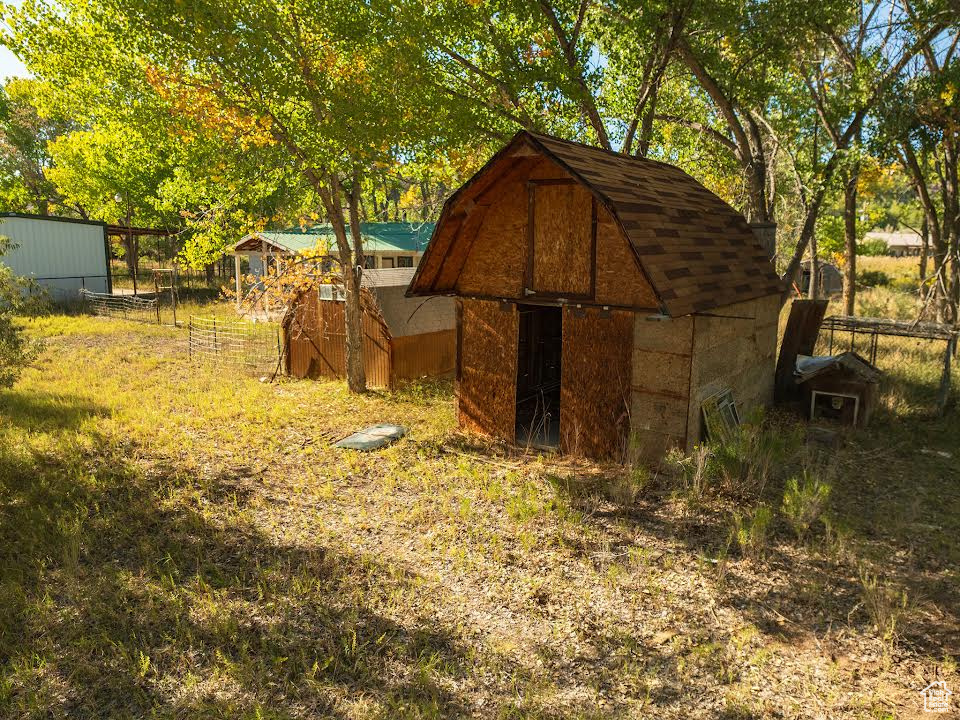 View of outbuilding