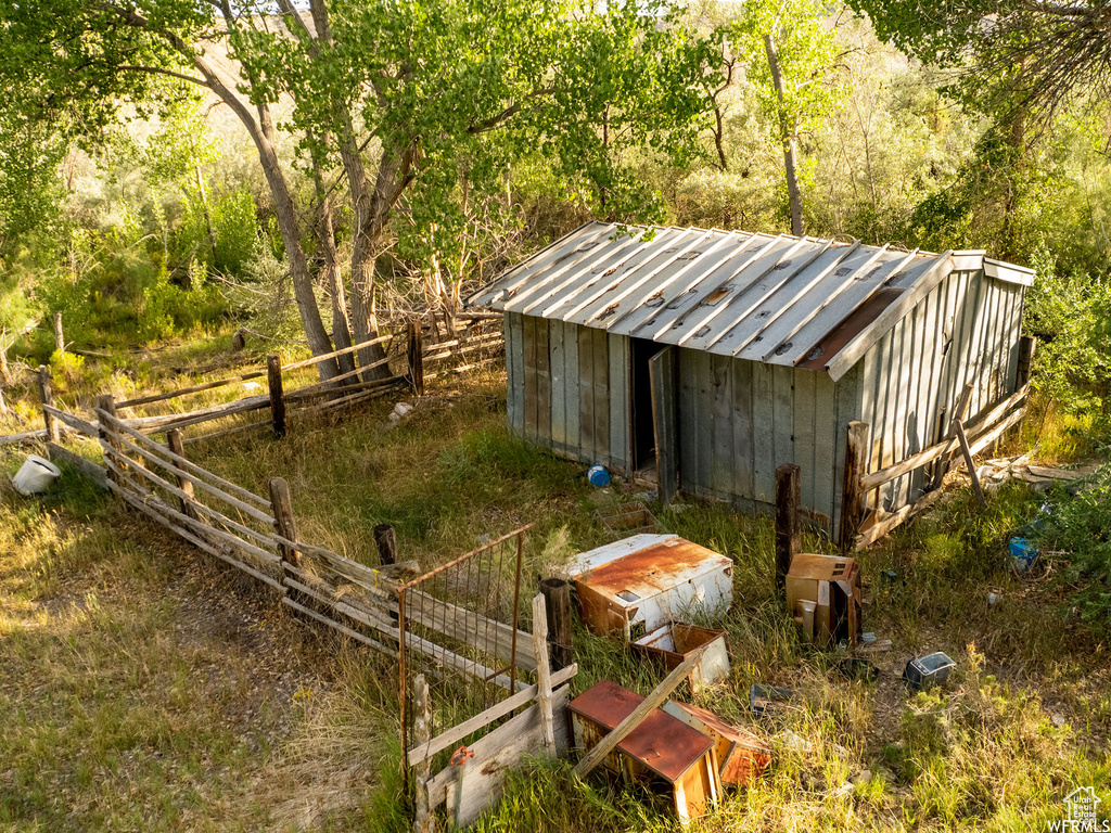 View of outdoor structure