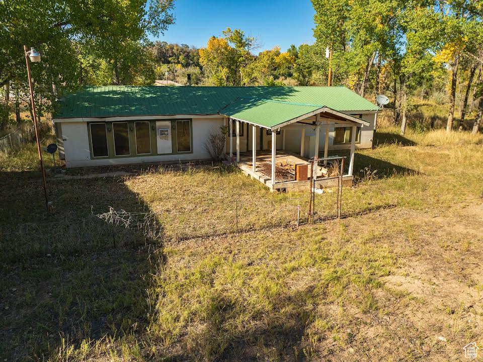 View of rear view of property