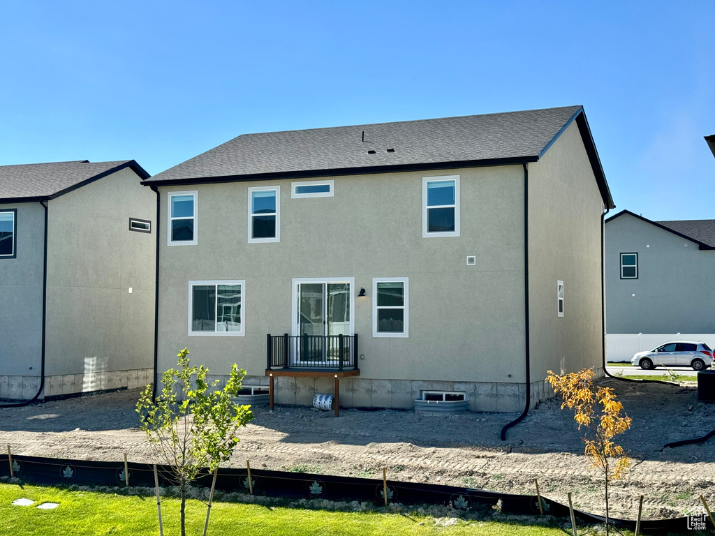 View of rear view of property