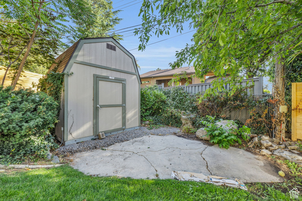 View of outbuilding