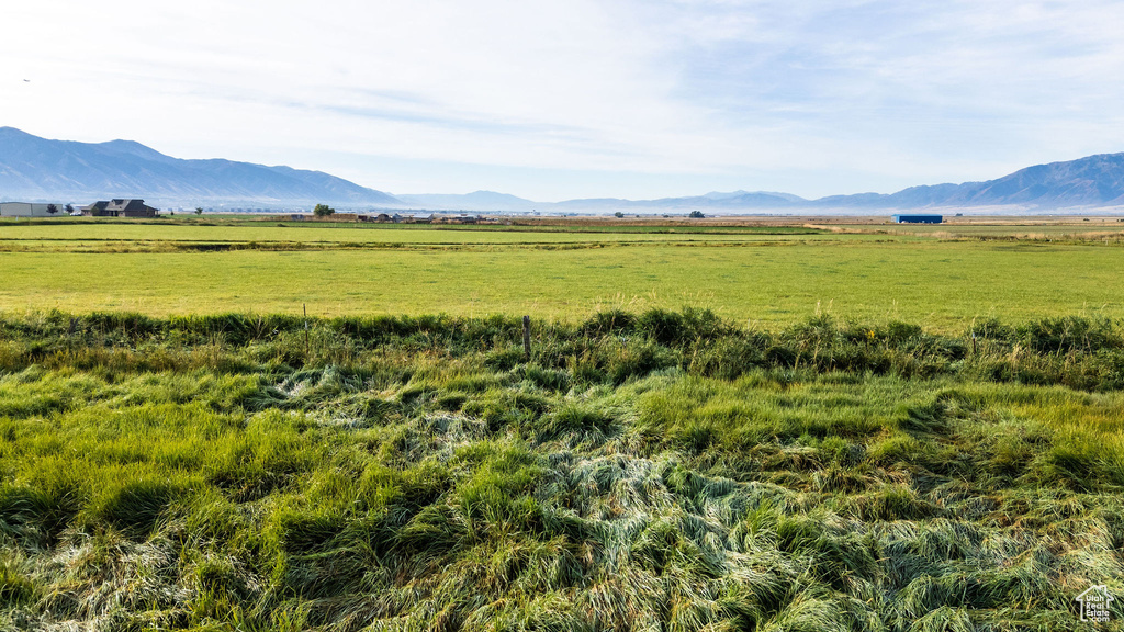 Mountain view featuring a rural view