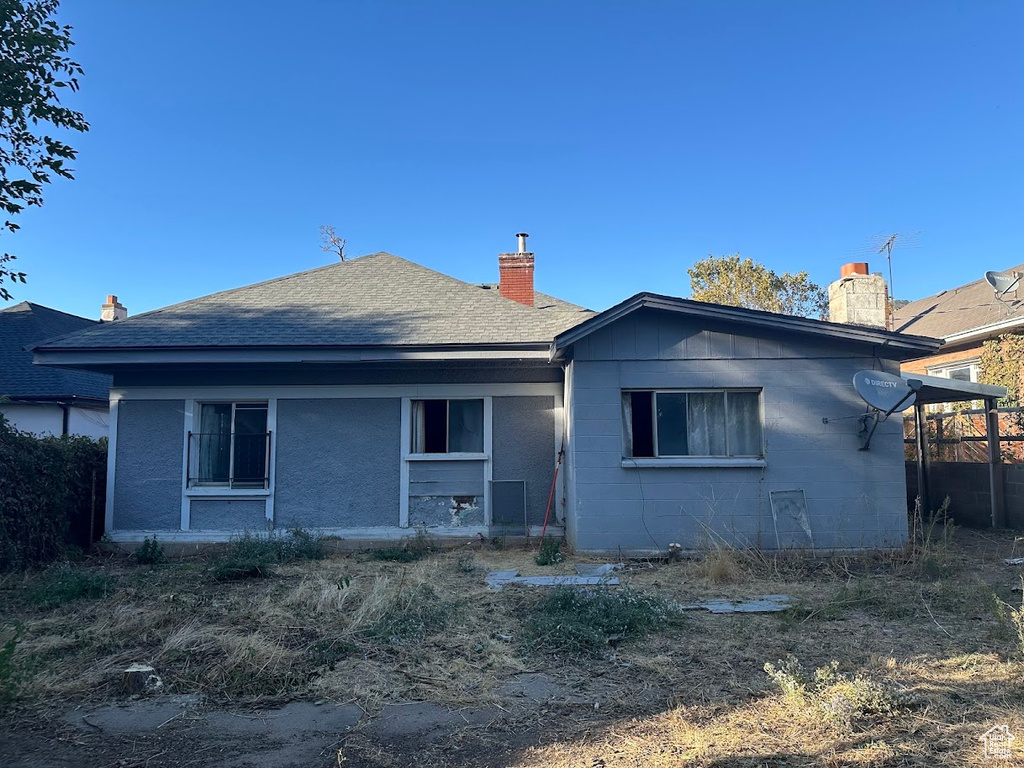 View of back of house