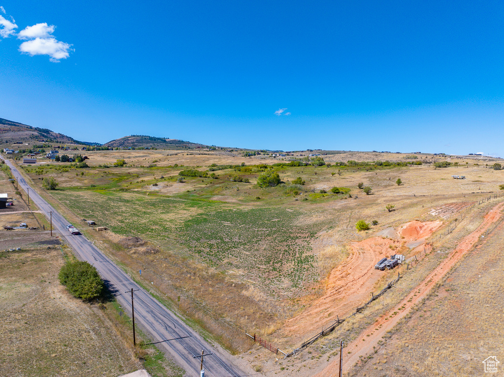 Mountain view featuring a rural view