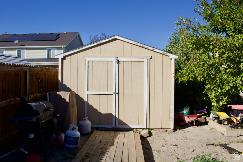 View of outdoor structure