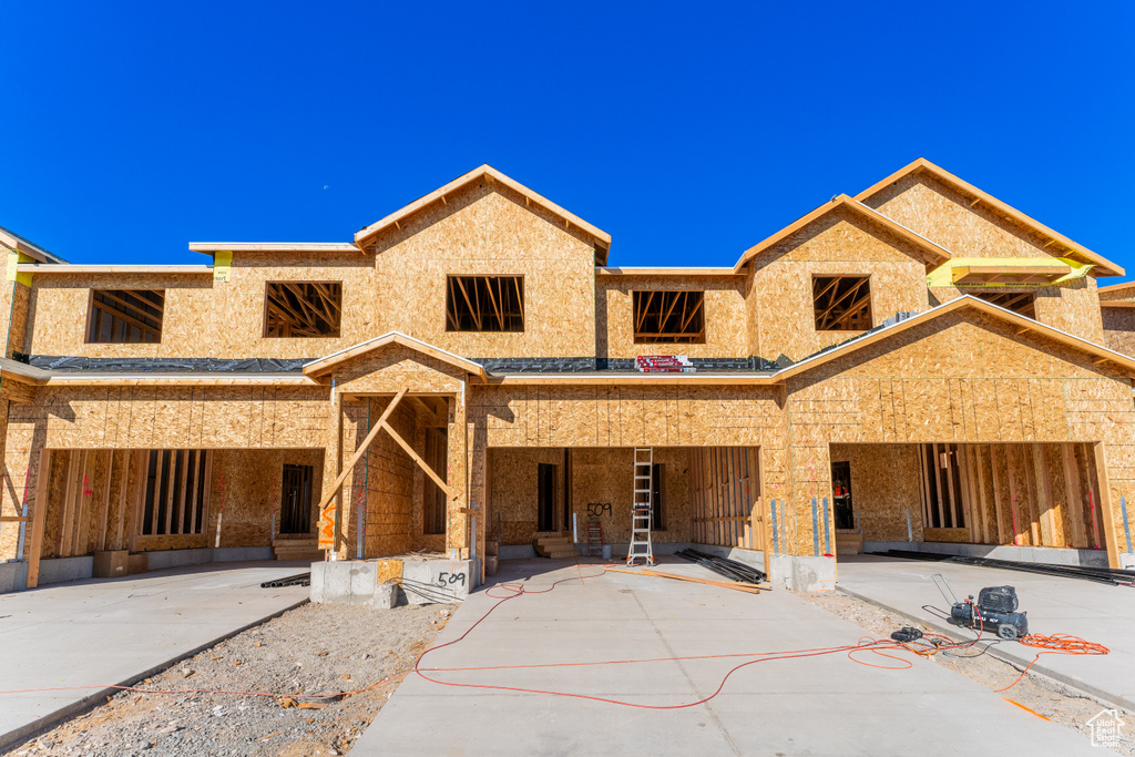 Unfinished property featuring a patio area