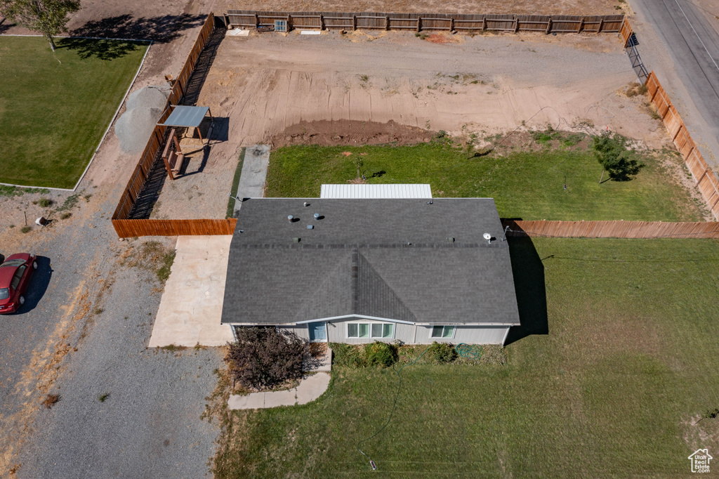 Birds eye view of property