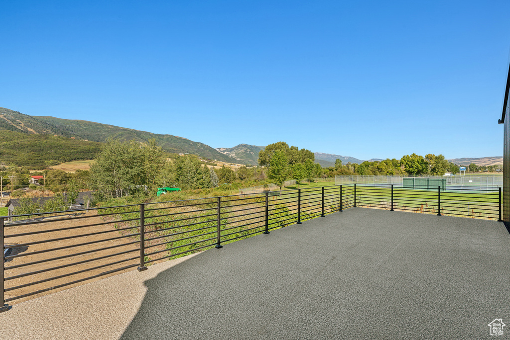 Exterior space featuring a mountain view and a rural view