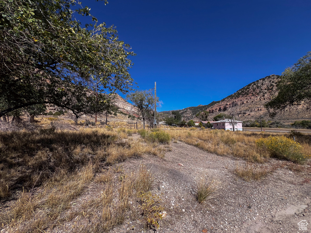 View of mountain feature featuring a rural view