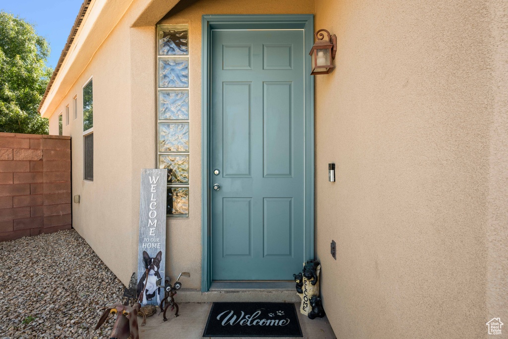 View of property entrance