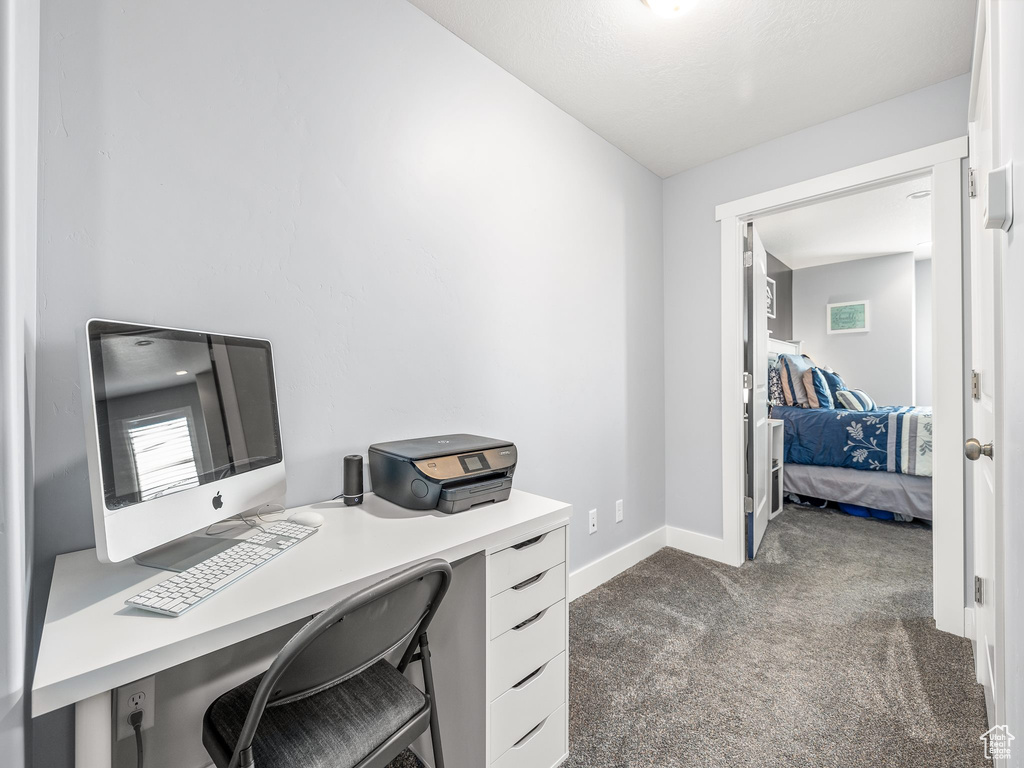 View of carpeted office space