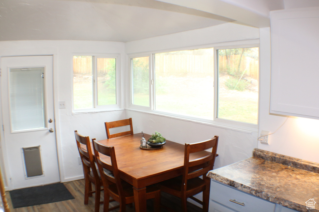 Dining room featuring dark hardwood / wood-style flooring