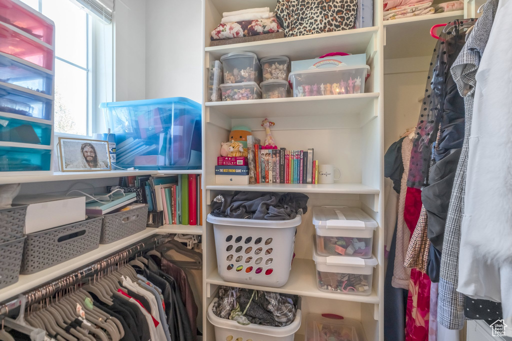 View of spacious closet