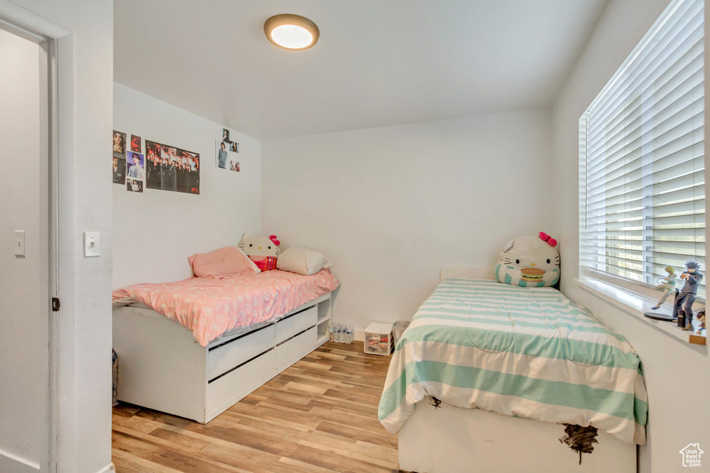 Bedroom featuring light hardwood / wood-style floors