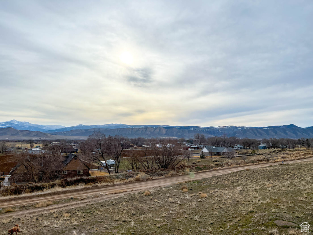 Mountain view with a rural view