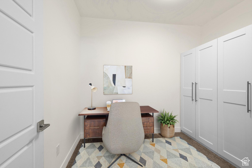 Office space with baseboards
