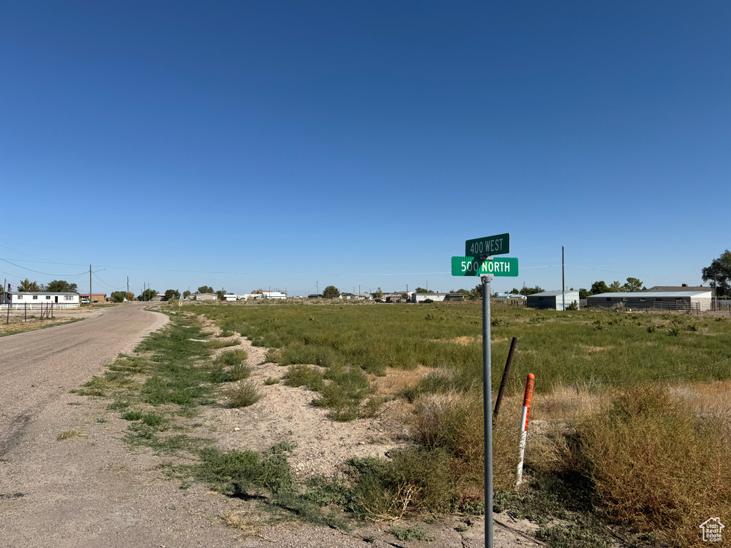 View of street with a rural view