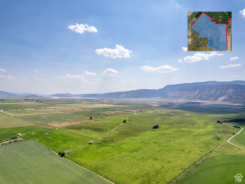 Mountain view with a rural view