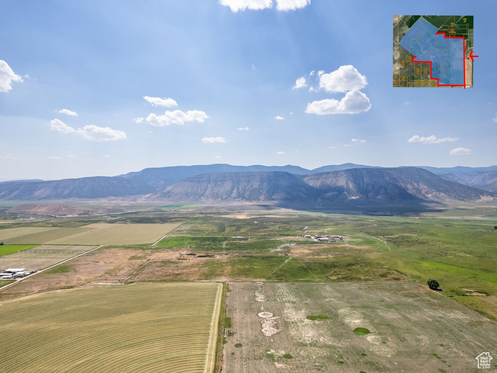 Mountain view with a rural view