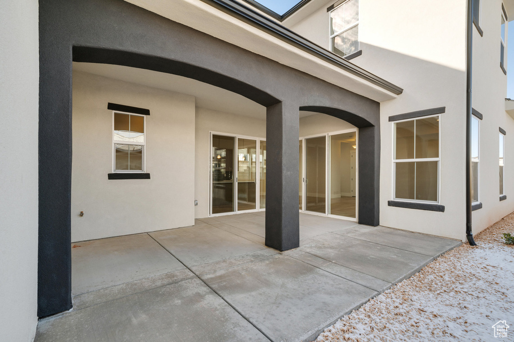 Exterior space featuring a patio