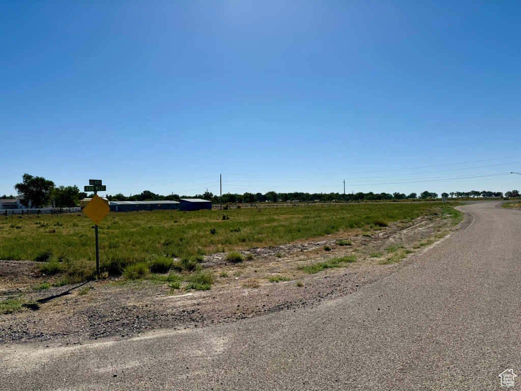 View of street with a rural view