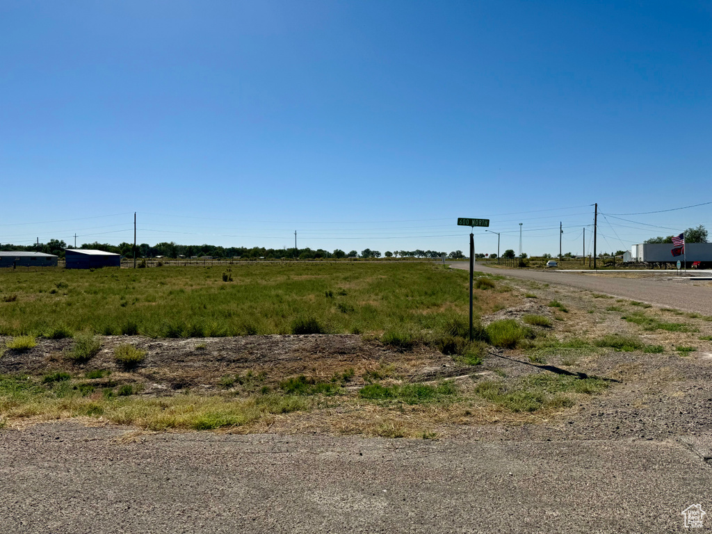 View of street with a rural view